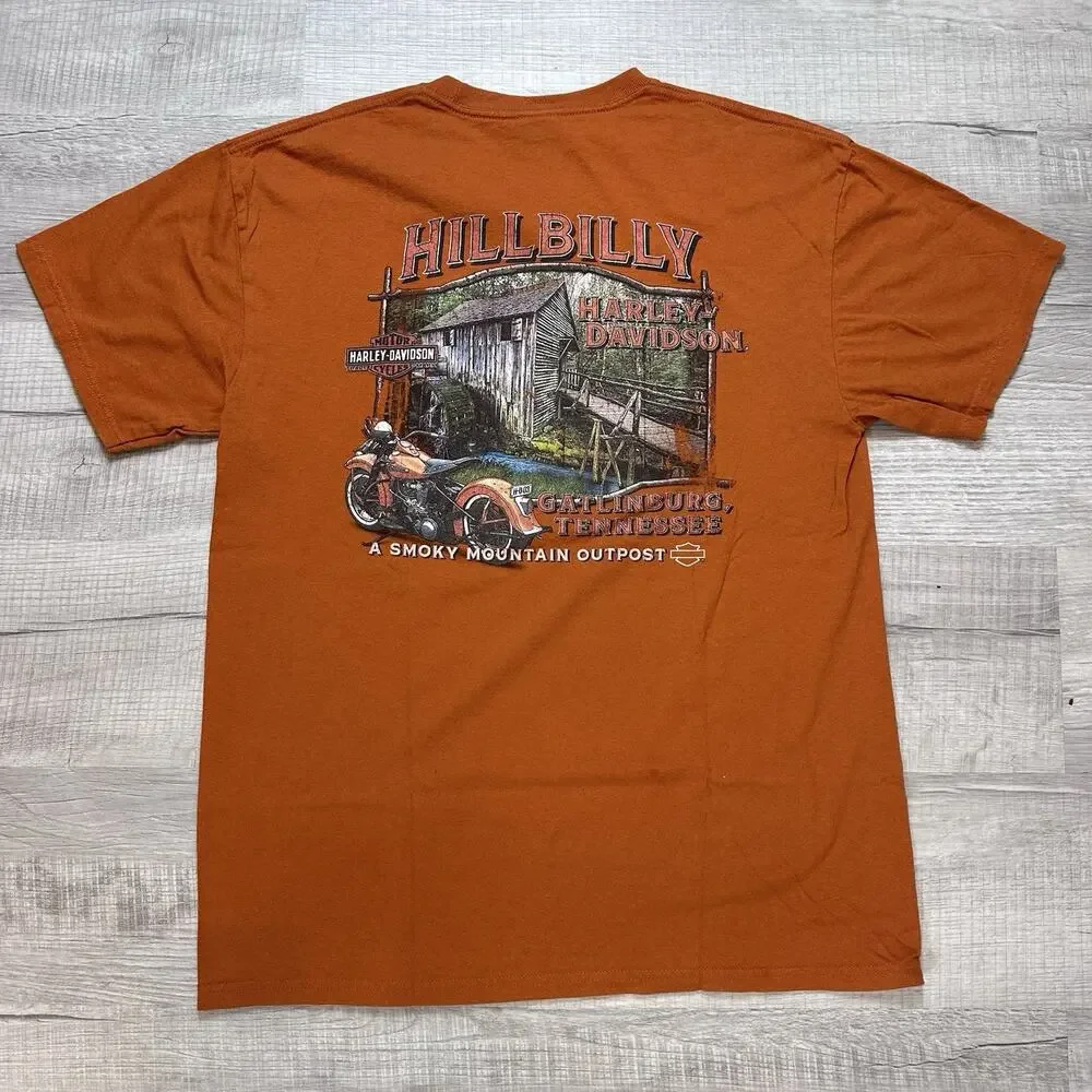 Lot of 4 Harley Davidson Short Sleeve T-Shirts Bundle Men's Size Large Dbl Sided